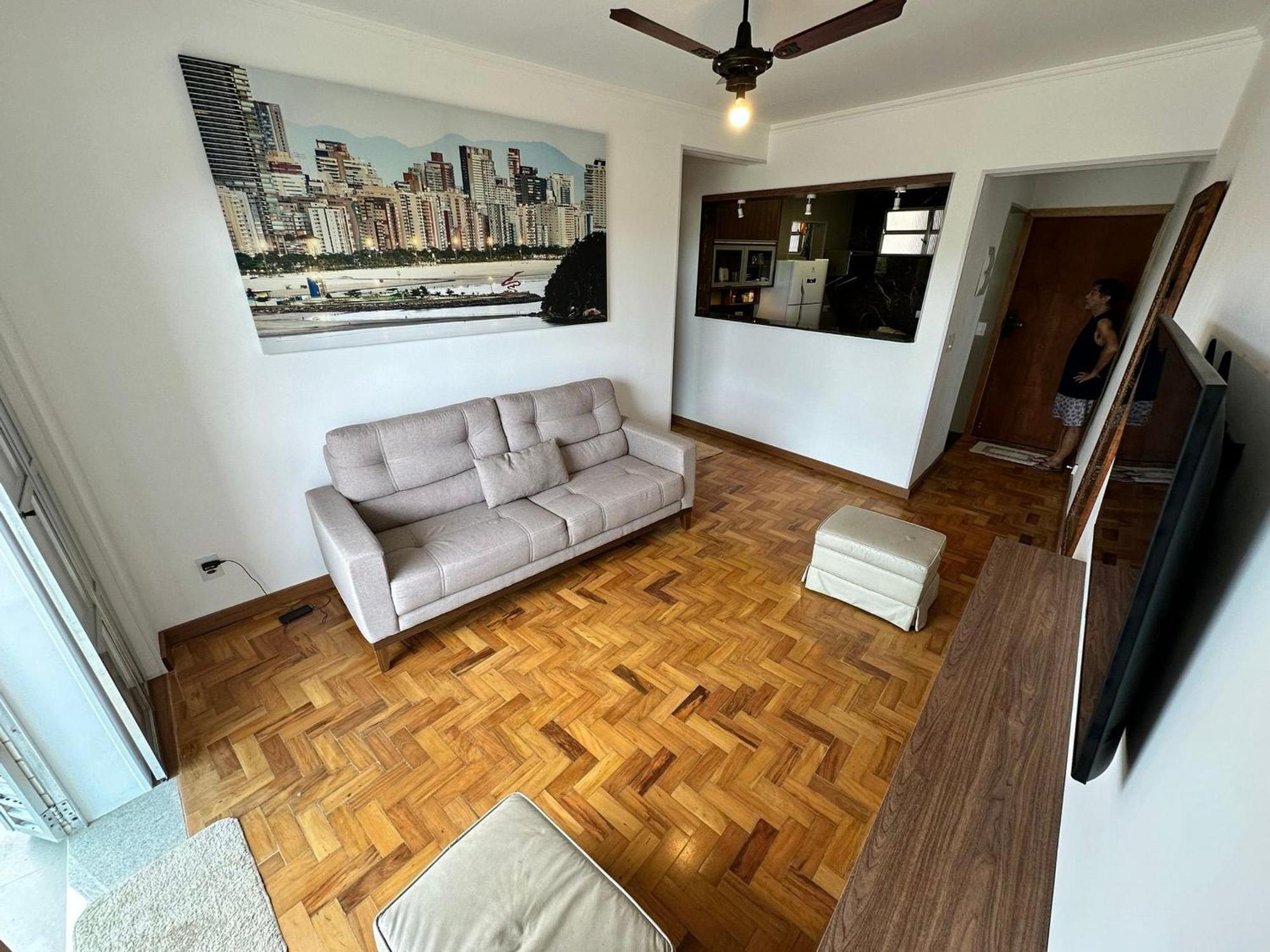Apartamento Ap Pe Na Areia Vista Parcial Mar Santos  Exterior foto