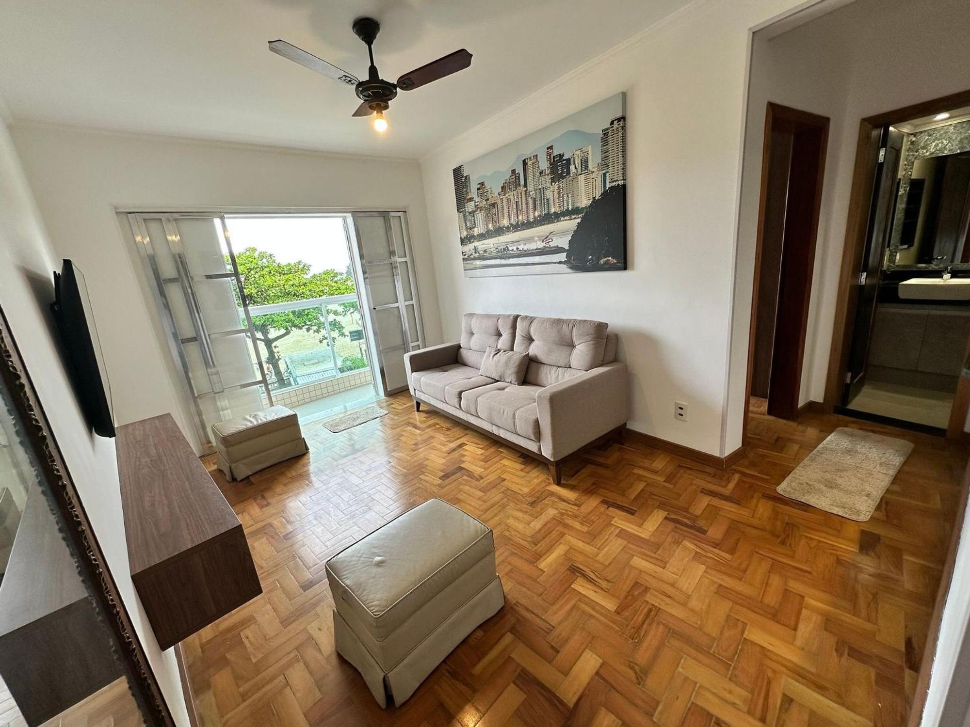 Apartamento Ap Pe Na Areia Vista Parcial Mar Santos  Exterior foto