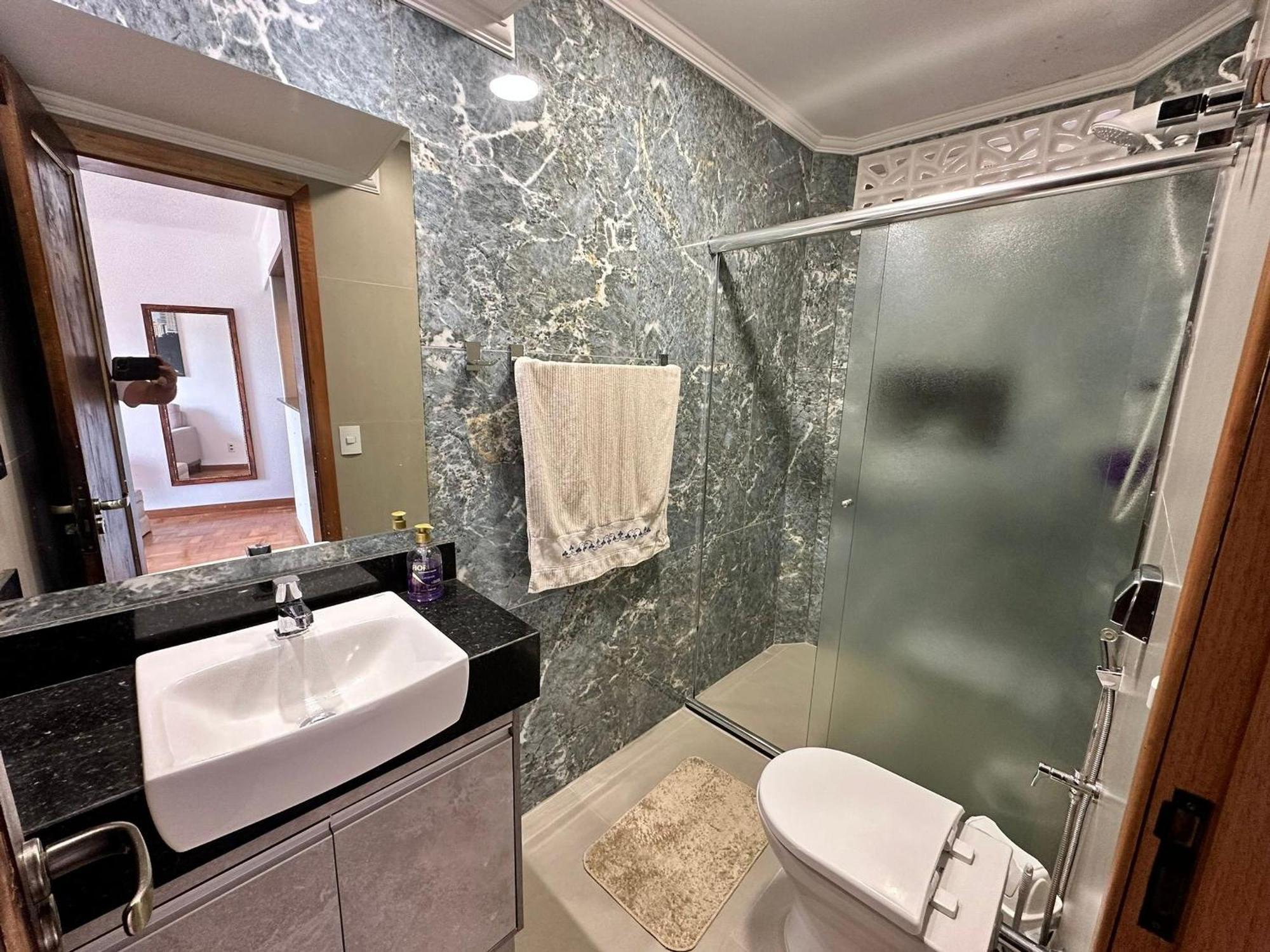 Apartamento Ap Pe Na Areia Vista Parcial Mar Santos  Exterior foto