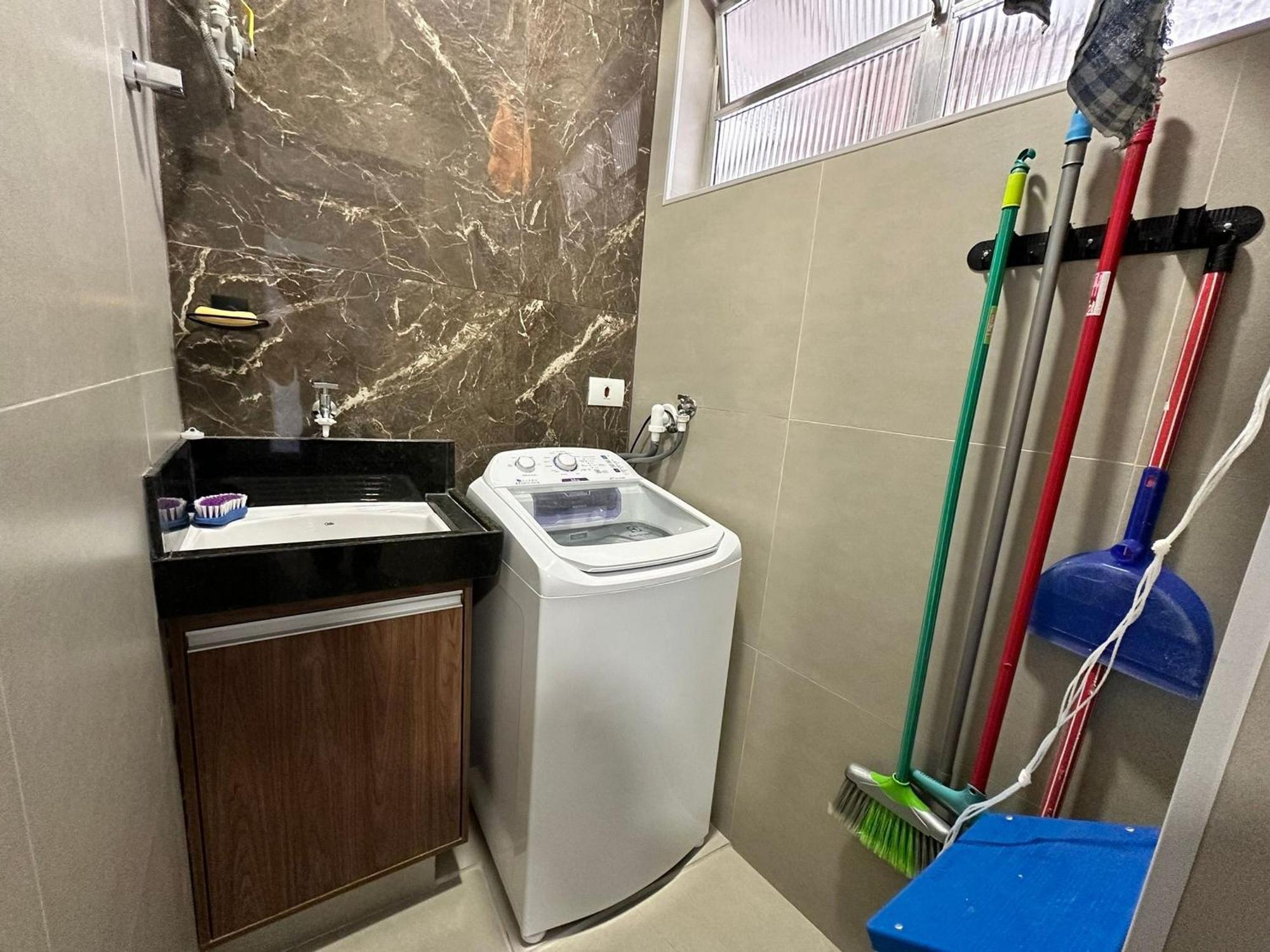 Apartamento Ap Pe Na Areia Vista Parcial Mar Santos  Exterior foto