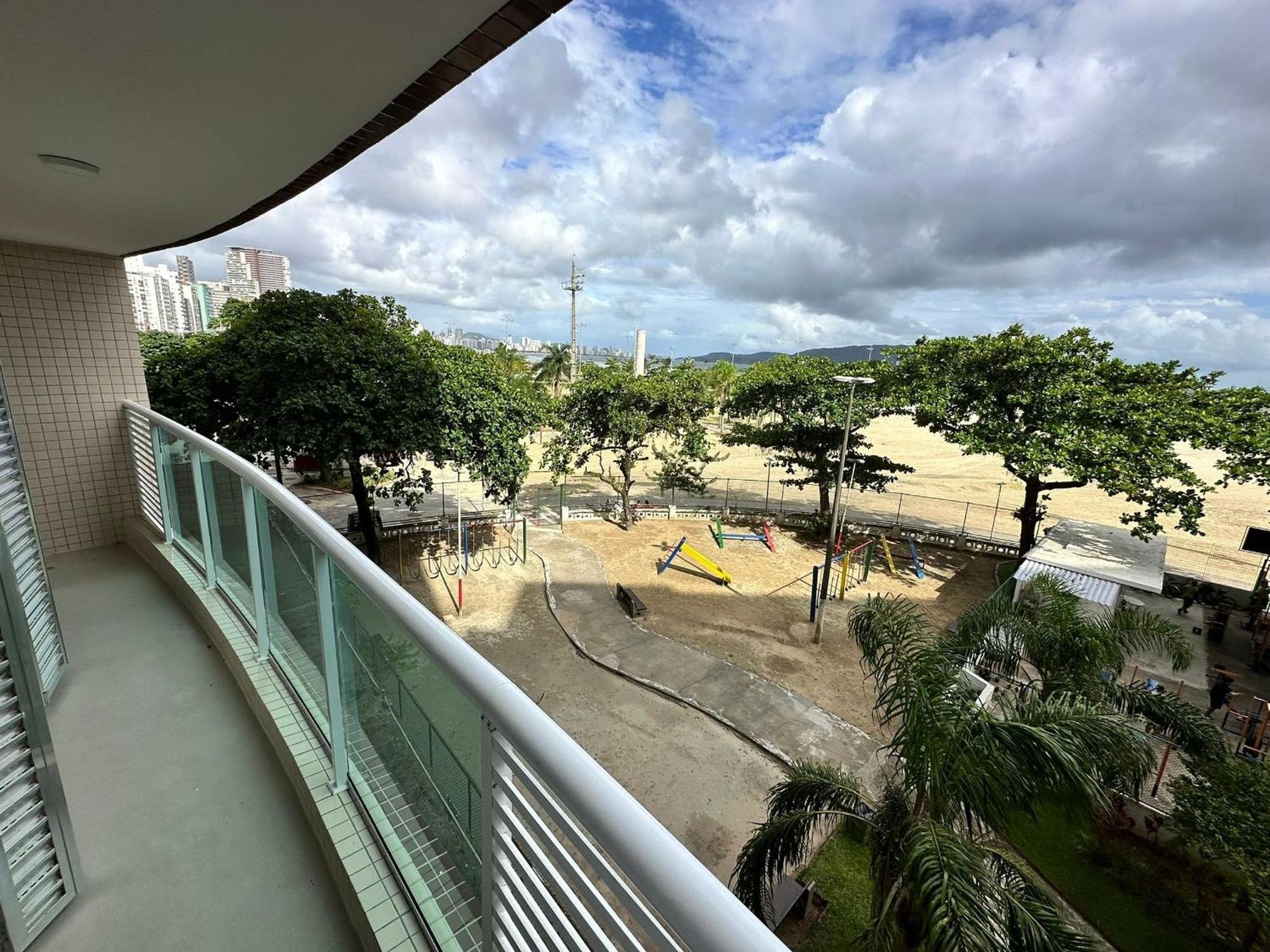 Apartamento Ap Pe Na Areia Vista Parcial Mar Santos  Exterior foto