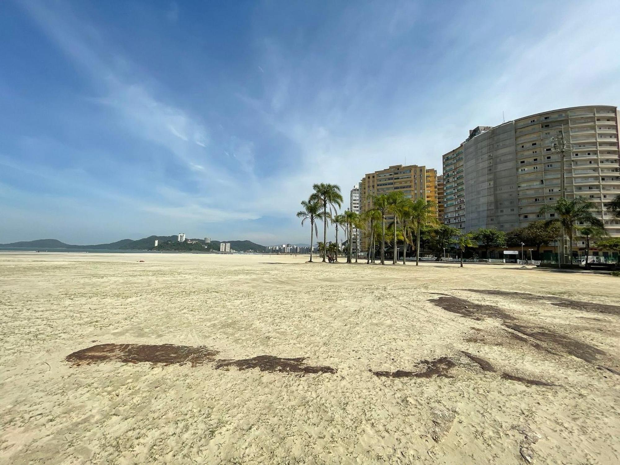 Apartamento Ap Pe Na Areia Vista Parcial Mar Santos  Exterior foto