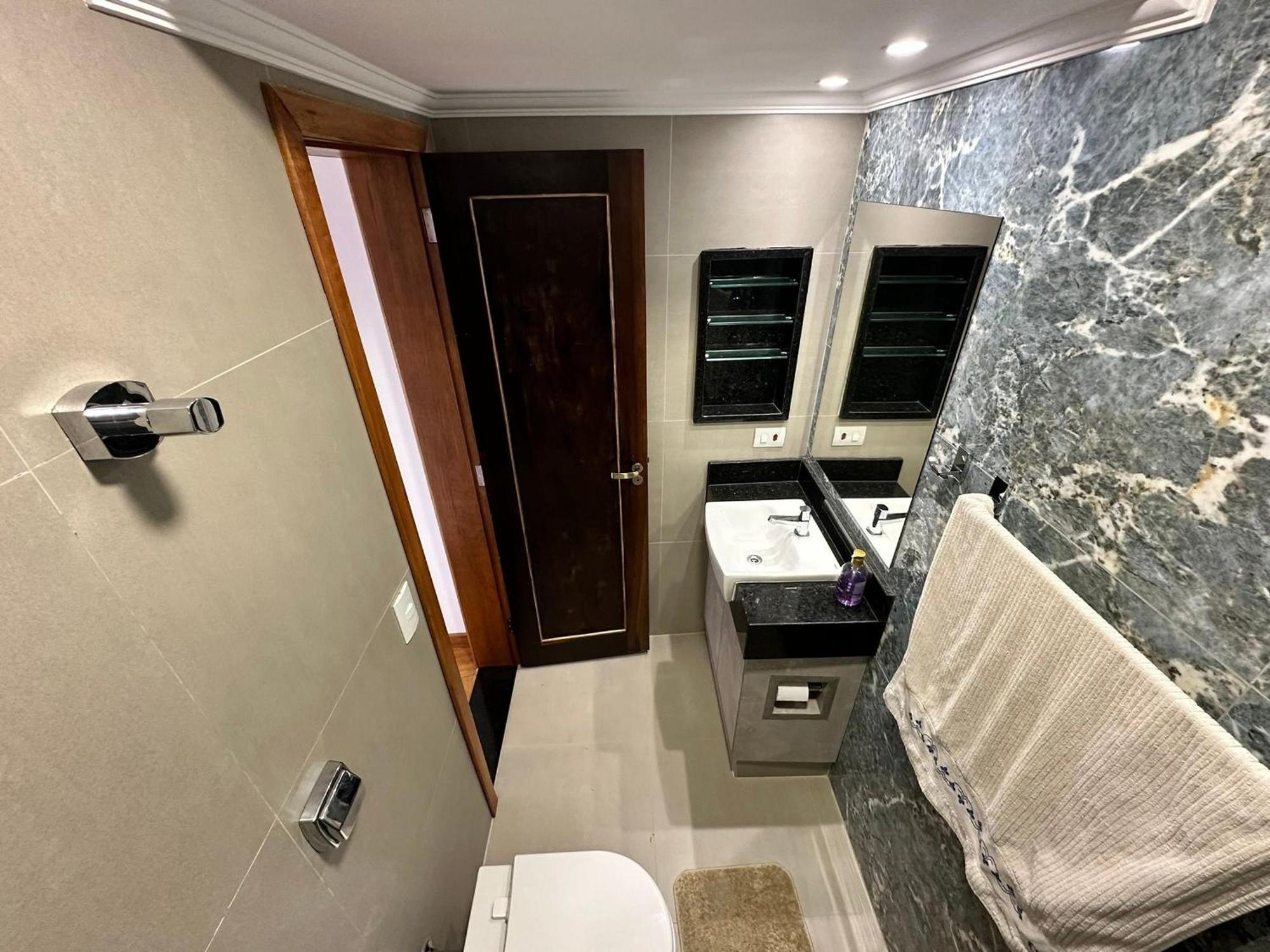 Apartamento Ap Pe Na Areia Vista Parcial Mar Santos  Exterior foto