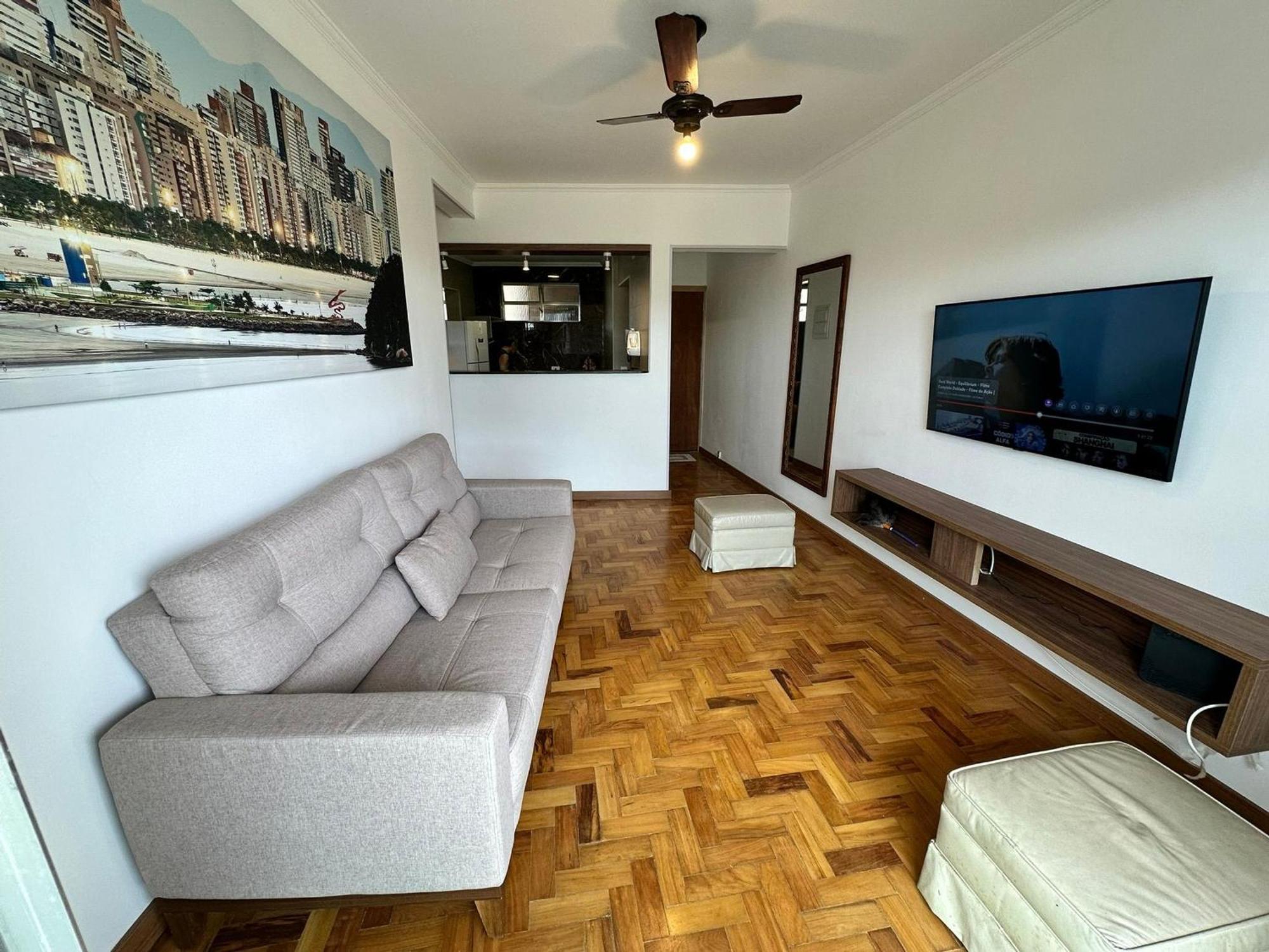 Apartamento Ap Pe Na Areia Vista Parcial Mar Santos  Exterior foto
